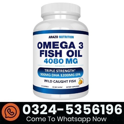 Arazo Nutrition Omega-3 Fish Oil 4080mg In Pakistan