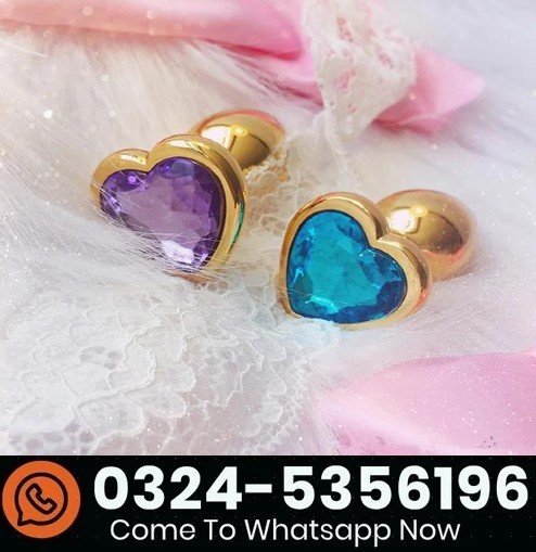 Gold Heart Shaped Butt Plug Anal Sex Toys Precious Metals In Pakistan