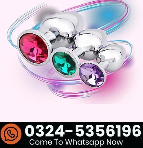 3 Pcs Set Luxury Metal Butt Plug Toys In Pakistan