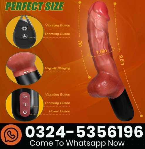 Thrusting Dildo Vibrator Sex Toys, 9.8