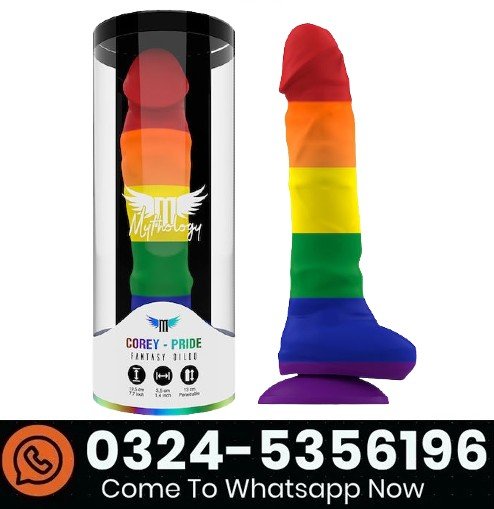 Rainbow Silicone Suction Cup Anal Dildo In Pakistan