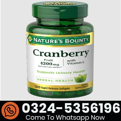 Nature's Bounty Cranberry with Vitamin C 120 Softgels Price in Pakistan 