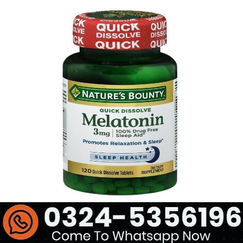 Nature's Bounty Melatonin 3mg Quick Dissolve Price in Pakistan