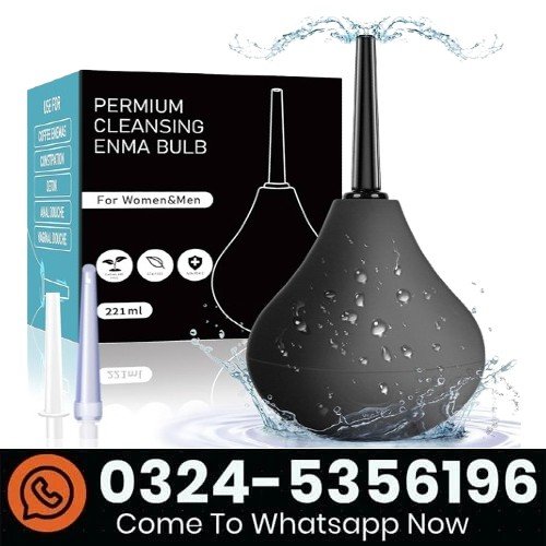 Enema Bulb Douche Enema Kit For Women & Men with 3 Nozzles In Pakistan