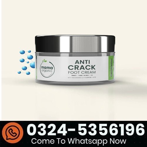 Anti Crack Foot Cream - 50ml for Soothes, Cracked & Chafed Skin with Niacinamide & Hyaluronic Acid in Pakistan