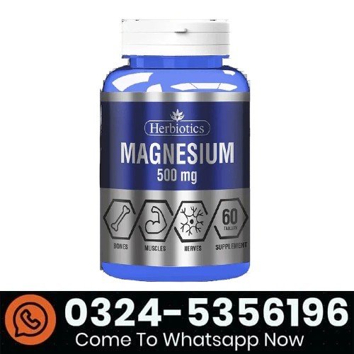 Herbiotics Magnesium 500mg, 60 Ct In Pakistan