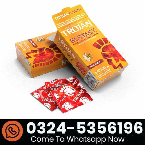 Trojan Ultra Ribbed Ecstasy Lubricated Condoms Value Pack 26 in Pakistan