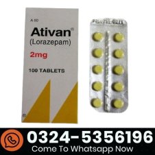 Ativan 2mg Tablets (Lorazepam) 2Mg Price in Pakistan