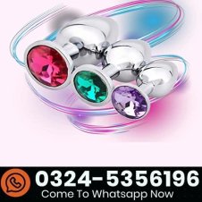 3 Pcs Set Luxury Metal Butt Plug Toys In Pakistan
