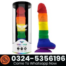 Rainbow Silicone Suction Cup Anal Dildo In Pakistan