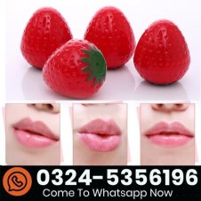 ROMANTIC BEAR Red Strawberry Lip Balm in Pakistan