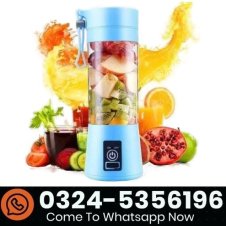 USB Rechargeable Juicer Blender 6 Blades 380ml In Pakistan
